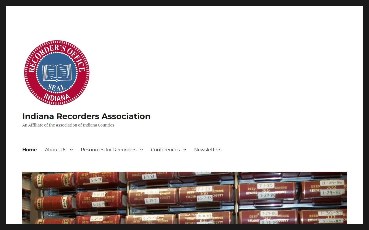 Indiana Recorders Association resources for East Chicago deed records