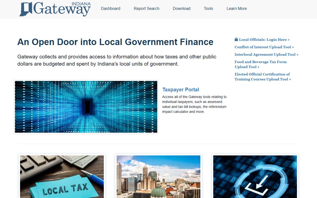 Indiana Gateway for Government Units financial portal